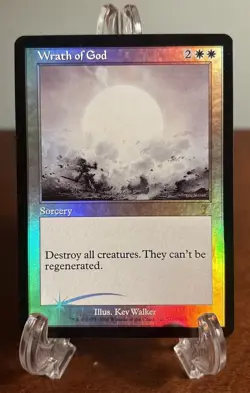 MTG Wrath of God 7th Edition Foil 2001 Corner Ding Magic the Gathering Seventh - Image 1