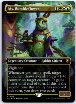 Ms. Bumbleflower (Borderless) 3 Commander: Bloomburrow Magic: The Gathering NM/M - Image 1