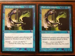 Magic the Gathering MTG Mirage Cloak of Invisibility X2 - Image 1