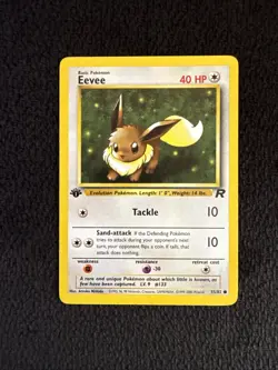 Pokemon Team Rocket 1st Edition Common Eevee #55 - Image 1