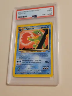 Politoed - Pokemon Neo Discovery #27 - Mint PSA 9 - Image 1