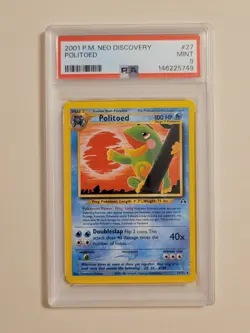 Politoed - Pokemon Neo Discovery #27 - Mint PSA 9 - Image 2