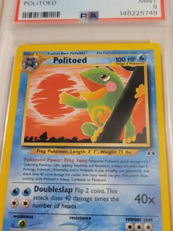 Politoed - Pokemon Neo Discovery #27 - Mint PSA 9 - Image 3
