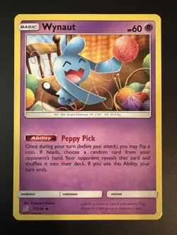 Wynaut 77/236 S&M Unified Minds Uncommon Pokemon TCG VLP - Image 1