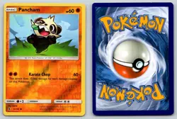 PANCHAM 72/145 C GUARDIANS RISING POKEMON REVERSE HOLO MP - Image 3