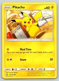 PIKACHU 55/236 C UNIFIED MINDS POKEMON MP SAKUMA - Image 1