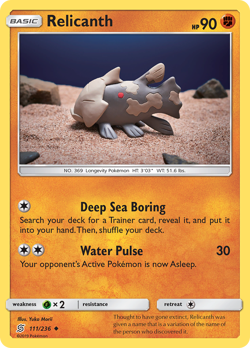 RELICANTH 111/236 UC UNIFIED MINDS POKEMON MP MORII - Image 4