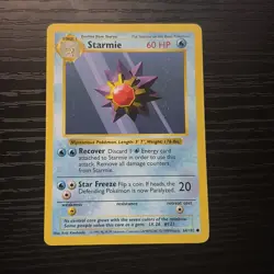 Starmie [Shadowless] 64/102 Pokemon TCG Base Set MP/HP - Image 1
