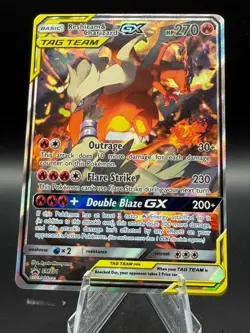 Reshiram & Charizard GX - SM201 Holo Promo Sun & Moon Promo Pokemon Holo NM - Image 1