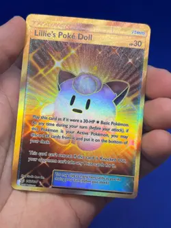 Pokemon SM Sun & Moon Cosmic Eclipse Lillie’s Poke Doll 267/236 Gold Secret Rare - Image 2