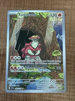 Turtonator Illustration Rare Stellar Crown 146/142 Pokemon TCG Holo Art Rare NM - Image 1