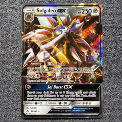 Pokemon - Sun & Moon Base Set - Solgaleo GX 89/149 ULTRA RARE HOLO NM/M - Image 1
