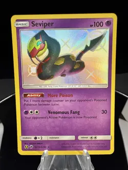 Pokemon TCG Seviper Shiny Holo Rare SV15/SV94 - NM - Hidden Fates Shiny Vault - Image 1