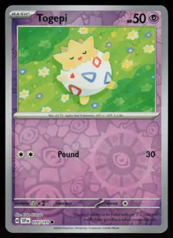 Togepi 070/191 Common Surging Sparks Pokemon Reverse Holo Near Mint - Image 1