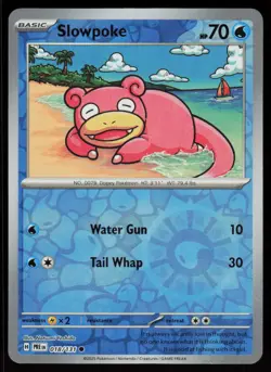 Slowpoke 018/131 Common Prismatic Evolutions Pokemon Reverse Holo Near Mint - Image 1