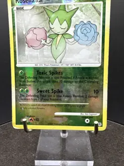 Pokemon TCG Roselia Diamond & Pearl 96/130 Reverse Holo Common - Image 3