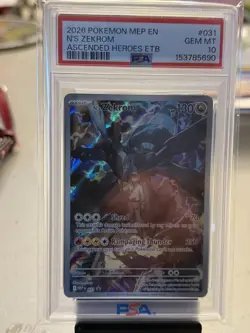 2026 POKEMON MEP ASCENDED HEROES ELITE TRAINER BOX #031 N'S ZEKROM PSA 10 - Image 1
