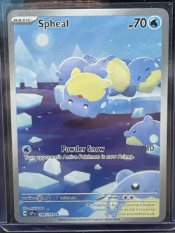 Pokemon Spheal 199/191 Paradox Rift Illustration Rare Full Art NM - Image 1