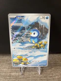 Piplup 098/094 - Phantasmal Flames - Pokemon TCG NM Illustration Rare English - Image 1