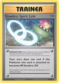Slowbro Spirit Link 86/108 XY - Evolutions NM Pokemon TCG - Image 1
