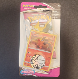 Pokemon TCG Sword & Shield Fusion Strike 1-Pack Blister Tepig Promo & Coin - Image 1