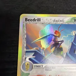 Beedrill (Delta Species) 1/113 Delta Species Stamped Reverse Holo Pokemon TCG MP - Image 2