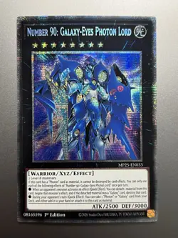 Yugioh - Number 90: Galaxy-Eyes Photon Lord Starlight Rare MP25-EN033, Near Mint - Image 1