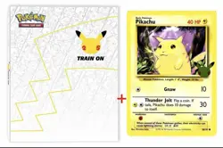 Pokemon TCG 25th Anniversary First Partner Collector's Binder with Pikachu Jumbo 820650809606 - Image 1