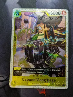 One Piece Card Game CCG TCG Capone"Gang"Bege OP04-100 R Flag Foil PRB01 NM - Image 1