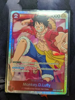 One Piece TCG Monkey D Luffy OP01-024 SR English - Image 1