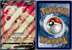 2021 Pokemon, Shining Fates, #064/072 Alcremie V, Full Art Holo Ultra Rare - Image 1