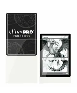 Ultra Pro 50 sleeves Standard carte pokemon one piece Trasparenti Clear Gloss - Image 2