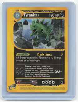 2002 Pokemon Tyranitar Expedition Base Set #66/165 Near Mint - Image 1