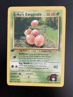 Erika's Exeggcute - 1st Edition - Pokemon TCG - 43/132 - Gym Heroes - NM - Image 1