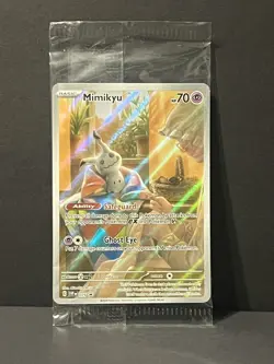 Pokemon Mimikyu 075 Sealed Paldean Fates ETB Black Star Promo - Image 1