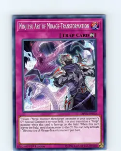 Yu-Gi-Oh Ninjitsu Art Of Mirage-Transformation SHVA-EN015 1st Ed Secret Rare NM - Image 1