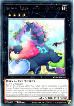 Number 41: Bagooska the Terribly Tired Tapir VASM-EN044- Rare 1st Edition Yugioh - Image 1