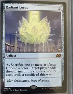 Radiant Lotus Aetherdrift MINT Artifact Mythic Rare CARD - Image 1