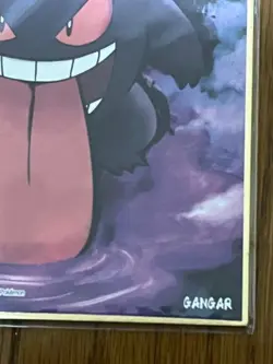 Gengar Pokemon Center Card Japanese Shikishi Art Board Nintendo - Image 4