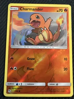 Charmander 7/68 Reverse Holo Hidden Fates Rare Pokemon Pokemon Card - Image 1