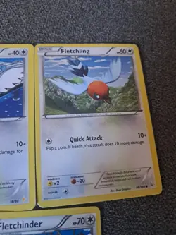 Pokemon TCG Fletchling And Fletchinder 7 Card Lot (1 Reverse Holo) - Image 5