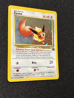 Pokemon TCG Eevee #11 Black Star Holo Promo Card - Image 2