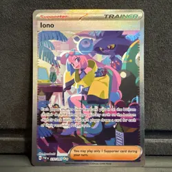 Iono Pokemon TCG Sir Paldean Fates Holo Card 237/091 NM+/M Condition Pokemon - Image 1