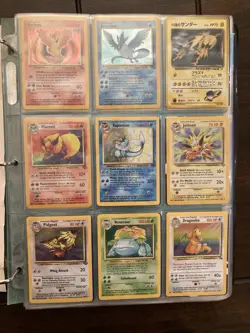 Pokemon Card Binder Lot 376 NM Cards Collection WOTC 1999 21 Holos Unticked List - Image 4