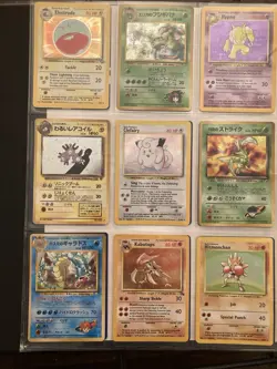 Pokemon Card Binder Lot 376 NM Cards Collection WOTC 1999 21 Holos Unticked List - Image 5