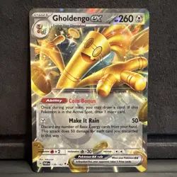 Pokemon TCG Gholdengo EX 139/182 Paradox Rift Holo Double Rare Card - Image 1