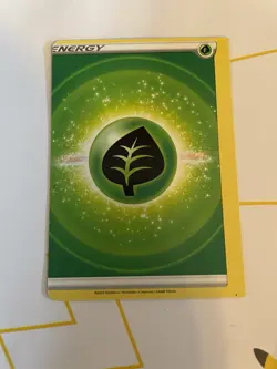 Pokemon Grass Energy MISCUT Card Print Dot Pokemon Error - Image 1