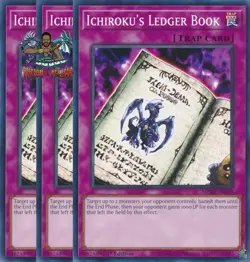 Yugioh! 3x Ichiroku's Ledger Book MP23-EN108 Common 1st Ed NM - Image 1