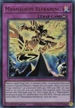 Yugioh MP24-EN199 - Mannaium Reframing - Ultra Rare - Image 1