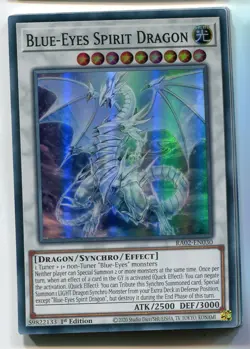 Yu-Gi-Oh! Blue Eyes Spirit Dragon Super Rare englisch RA02-EN030 Geisterdrache - Image 1